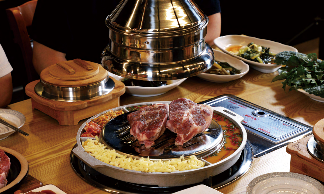 SavorX Monster SX-M Retractable Korean BBQ Exhaust Hood Set - Jabara 자바라