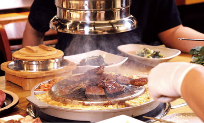 SavorX Monster SX-M Retractable Korean BBQ Exhaust Hood Set - Jabara 자바라